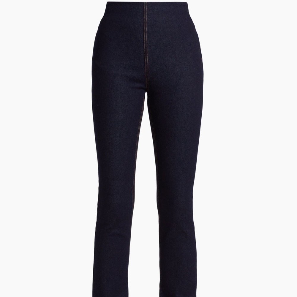 EB Denim Split Hem Jeggings in Midnight